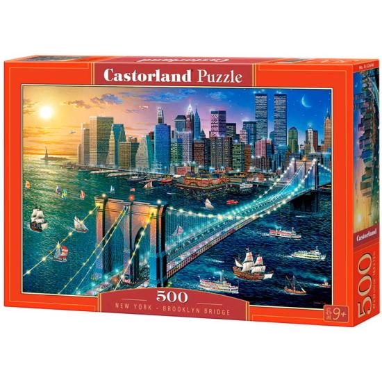 Puzzle Castorland New York, Puente de Brooklyn de 500 Piezas