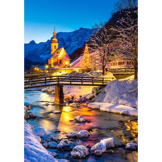 Puzzle Castorland  Noche en Ramsau, Alemania de 500 Piezas