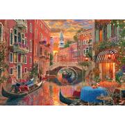 Puzzle Castorland Noche Romántica en Venecia de 1500 Piezas