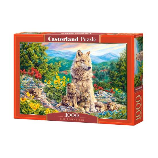 Puzzle Castorland Nueva Generación de Lobos de 1000 Piezas Puzzle Castorland Nueva Generación de Lobos de 1000 Piezas