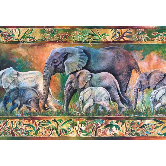Puzzle Castorland Parada de Elefantes de 1000 Piezas Puzzle Castorland Parada de Elefantes de 1000 Piezas