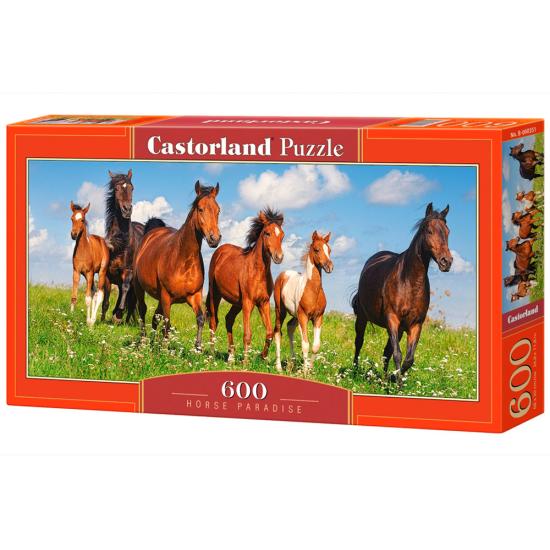Puzzle Castorland Paraíso de los Caballos de 600 Pzs