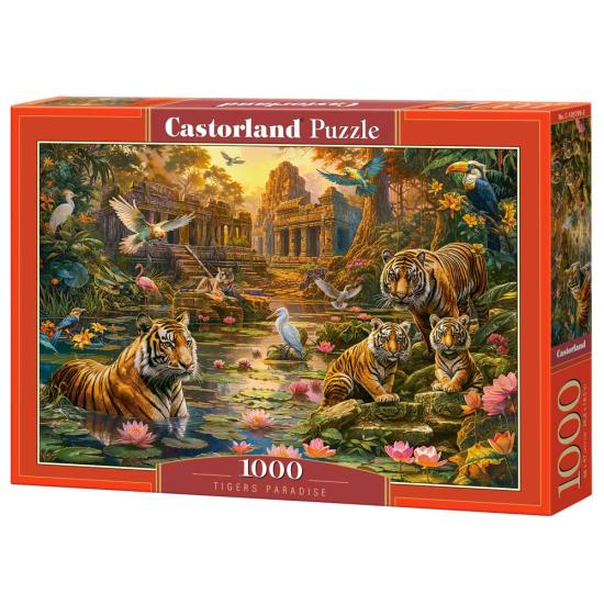 Puzzle Castorland Paraíso De Los Tigres de 1000 Piezas