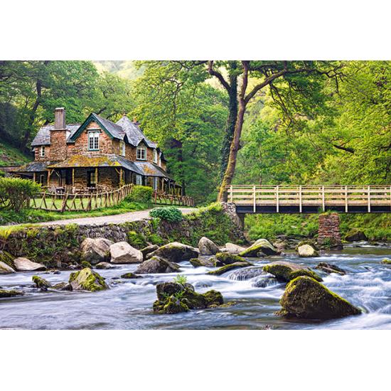 Puzzle Castorland Paso del Agua, Parque Nacional Exmoor, Inglat Puzzle Castorland Paso del Agua, Parque Nacional Exmoor, Inglat
