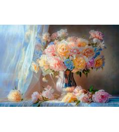 Puzzle Castorland Peonías Pastel de 1500 Piezas