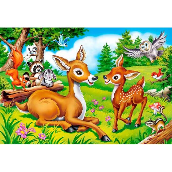 Puzzle Castorland Pequeño Ciervo Bambi de 40 Piezas