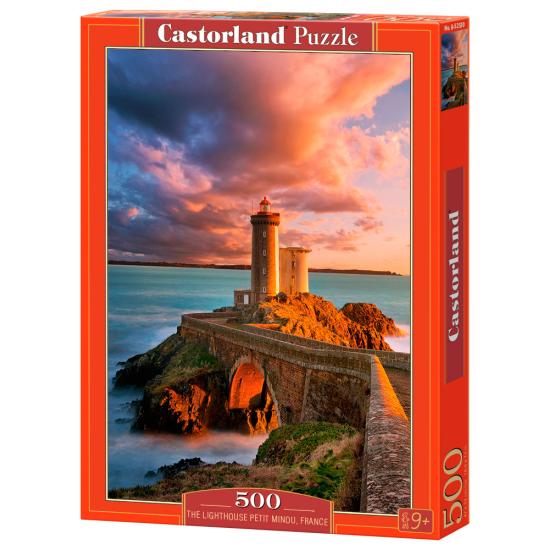 Puzzle Castorland Pequeño Faro Minou, Francia  de 500 Piezas
