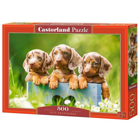 Puzzle Castorland Perritos Dachshunds de 500 Piezas