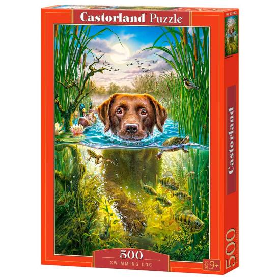 Puzzle Castorland Perro Nadador 500 Piezas
