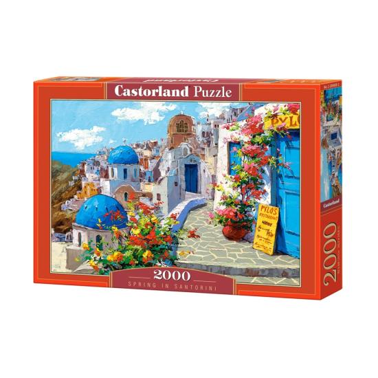 Puzzle Castorland Primavera en Santorini de 2000 Piezas Puzzle Castorland Primavera en Santorini de 2000 Piezas