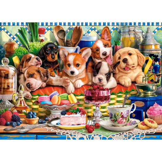 Puzzle Castorland Postre de Cachorros de 300 Piezas