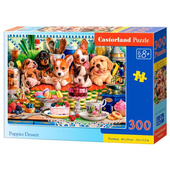 Puzzle Castorland Postre de Cachorros de 300 Piezas