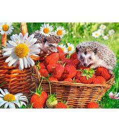 Puzzle Castorland Postre de Fresas de 200 Piezas