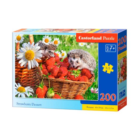 Puzzle Castorland Postre de Fresas de 200 Piezas Puzzle Castorland Postre de Fresas de 200 Piezas