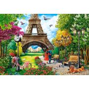 Puzzle Castorland Primavera en París de 1000 Piezas