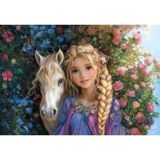 Puzzle Castorland Princesa Con Un Caballo de 1500 Piezas