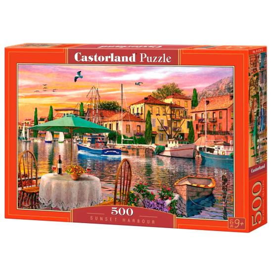 Puzzle Castorland Puerto al Atardecer de 500 Piezas