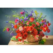 Puzzle Castorland Ramo con Amapolas de 500 Piezas