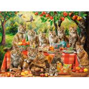 Puzzle Castorland Reunión Familiar De Gatos de 3000 Piezas