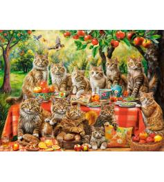Puzzle Castorland Reunión Familiar De Gatos de 3000 Piezas