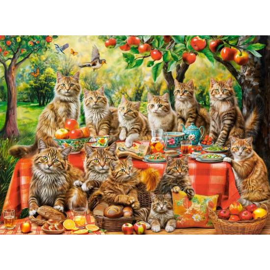 Puzzle Castorland Reunión Familiar De Gatos de 3000 Piezas
