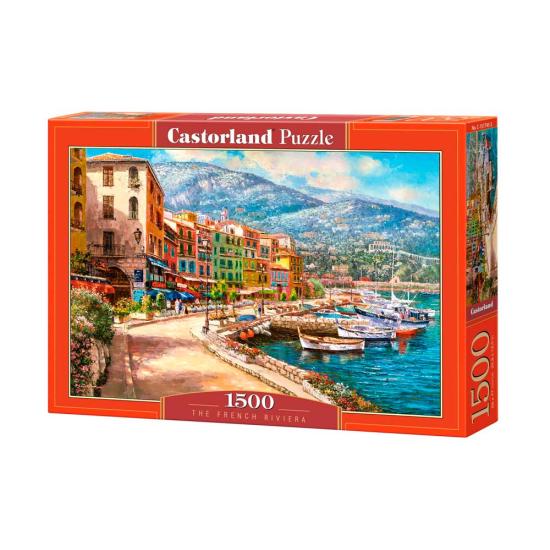 Puzzle Castorland Riviera Francesa de 1500 Piezas