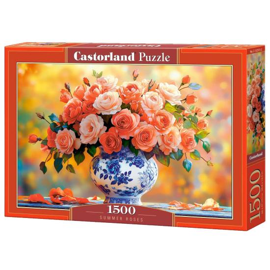 Puzzle Castorland Rosas De Verano de 1500 Piezas