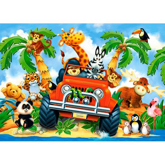 Puzzle Castorland Safari Loco de 60 Piezas