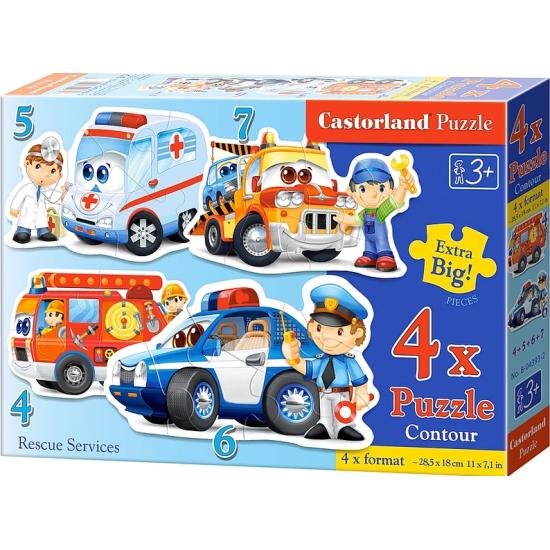 Puzzle Castorland Servicios de RescateProgresivo 4+5+6+7