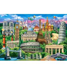 Puzzle Castorland Símbolos Famosos del Mundo de 1000 Pzs