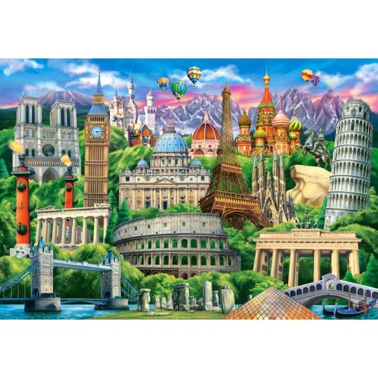 Puzzle Castorland Símbolos Famosos del Mundo de 1000 Pzs Puzzle Castorland Símbolos Famosos del Mundo de 1000 Pzs