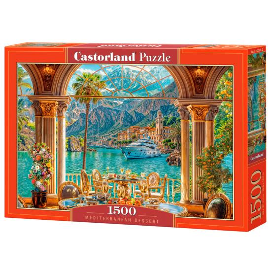 Puzzle Castorland Sobremesa Mediterránea de 1500 Piezas