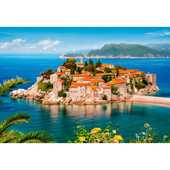 Puzzle Castorland Sveti Stefan, Montenegro de 2000 Piezas