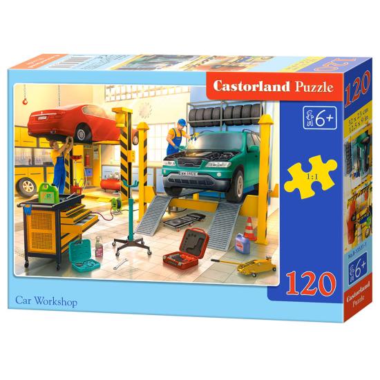 Puzzle Castorland Taller de Coches de 120 Pzs Puzzle Castorland Taller de Coches de 120 Pzs