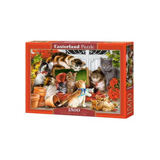 Puzzle Castorland  Tiempo de Juego de Gatitos  de 1500 Piezas