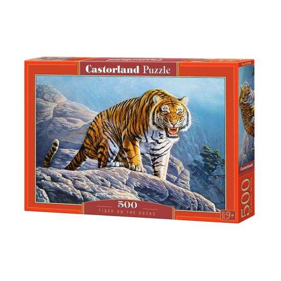 Puzzle Castorland Tigre en las Rocas de 500 Piezas Puzzle Castorland Tigre en las Rocas de 500 Piezas