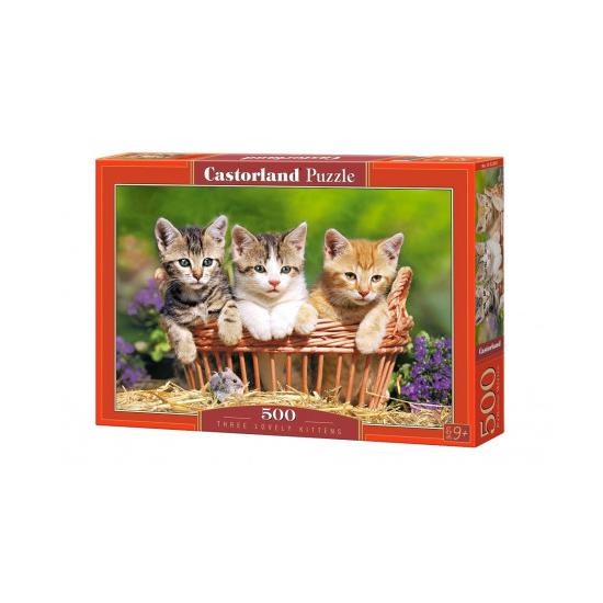 Puzzle Castorland  Tres Adorables Gatitos de 500 Piezas Puzzle Castorland  Tres Adorables Gatitos de 500 Piezas
