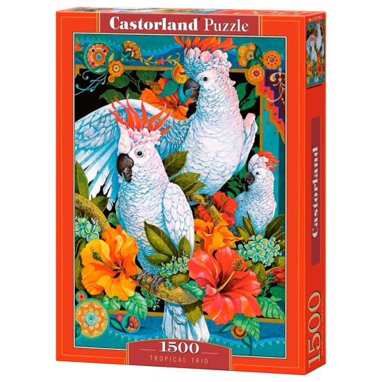 Puzzle Castorland Trío Tropical de 1500 Piezas Puzzle Castorland Trío Tropical de 1500 Piezas