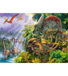 Puzzle Castorland Valle de los Dinosaurios de 200 Pzs