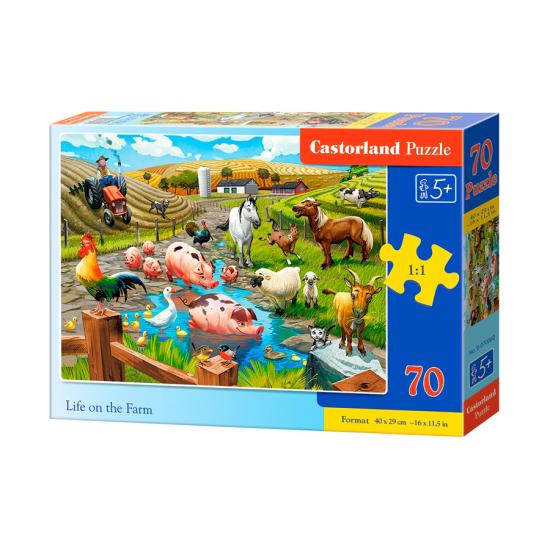 Puzzle Castorland Vida en la Granja de 70 Piezas Puzzle Castorland Vida en la Granja de 70 Piezas
