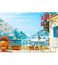 Puzzle Castorland Vino Mediterráneo para dos de 1000 Pzs