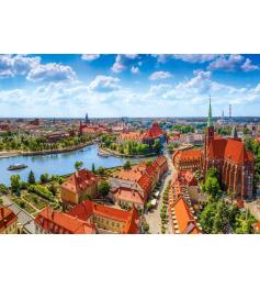 Puzzle Castorland Vista Aérea De Wroclaw, Polonia de 1000 Piezas