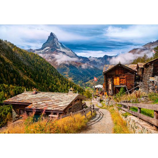 Puzzle Castorland Vista Del Matterhorn, Suiza de 1500 Piezas