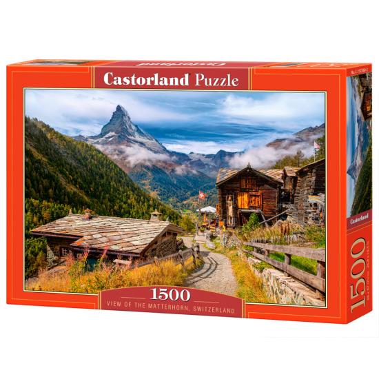 Puzzle Castorland Vista Del Matterhorn, Suiza de 1500 Piezas