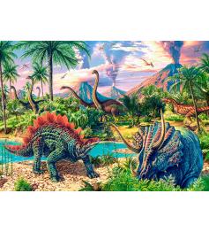 Puzzle Castorland Volcanes y Dinosaurios de 120 Piezas