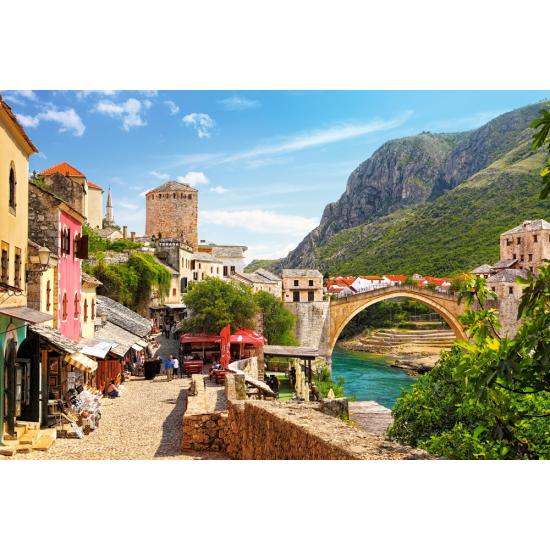 Puzzle Castorland Zona Antigua de Mostar de 1500 Piezas