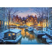 Puzzle Cherry Pazzi Amsterdam de Noche de 1000 Piezas