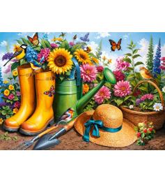 Puzzle Cherry Pazzi Botas Doradas, Raíces Florecientes 1000 Pzs