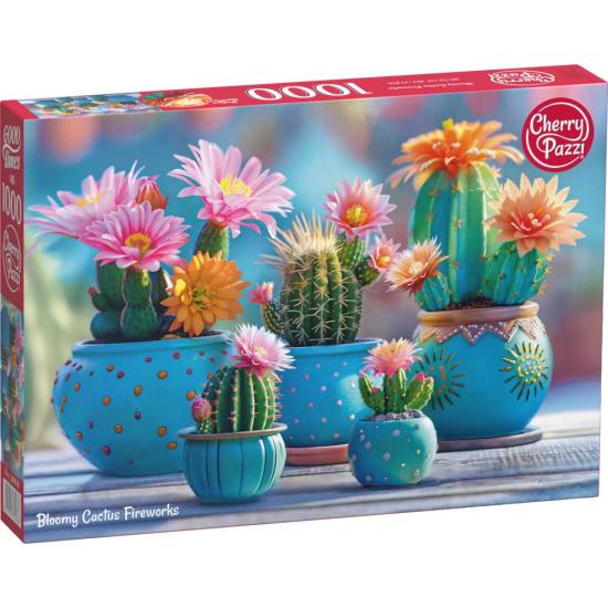 Puzzle Cherry Pazzi Cactus Florecidos de 1000 Piezas