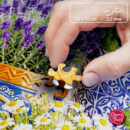 Puzzle Cherry Pazzi Cerámica En Flor de 1000 Piezas